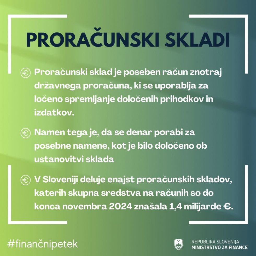 Ključni poudarki o tem, kaj so proračunski skladi