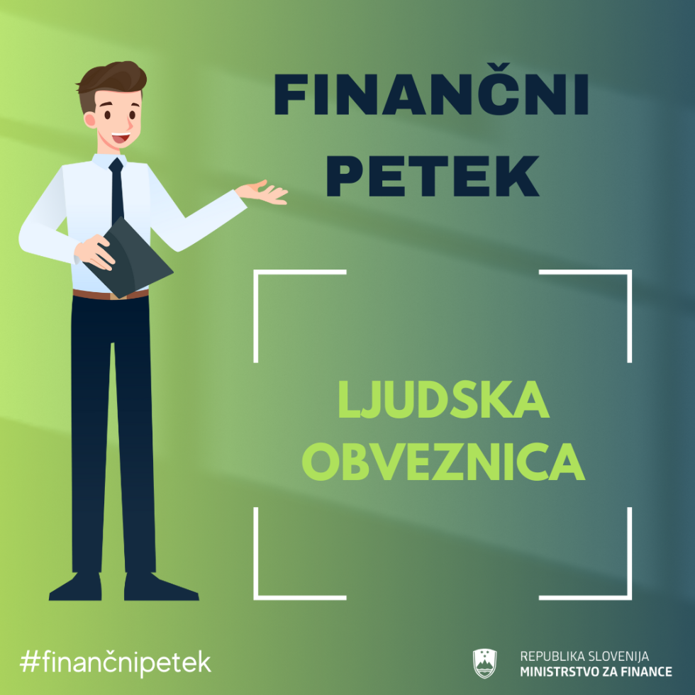 Grafika z naslovom Finančni petek in podnaslovom Ljudska obveznica.