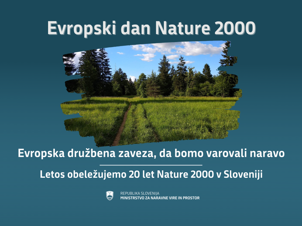 grafični prikaz evropski dan Nature 2000, evropska družbena zaveza, da bomo ohranjali naravo