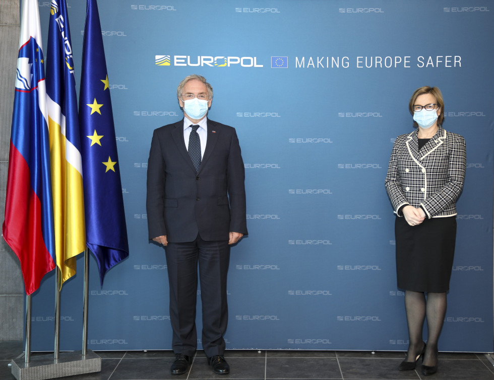 Minister of the Interior Aleš Hojs met with the Executive Director of Europol Catherine De Bolle