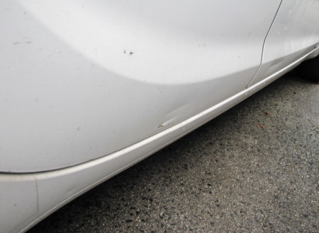 poškodba na zadnjem desnem pragu osebnega vozila Hyundai i20 1.4 (LPG)