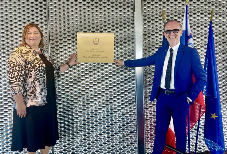 Ouverture du Consulat honoraire de la République de Slovénie à Marseille avec un événement commercial 
