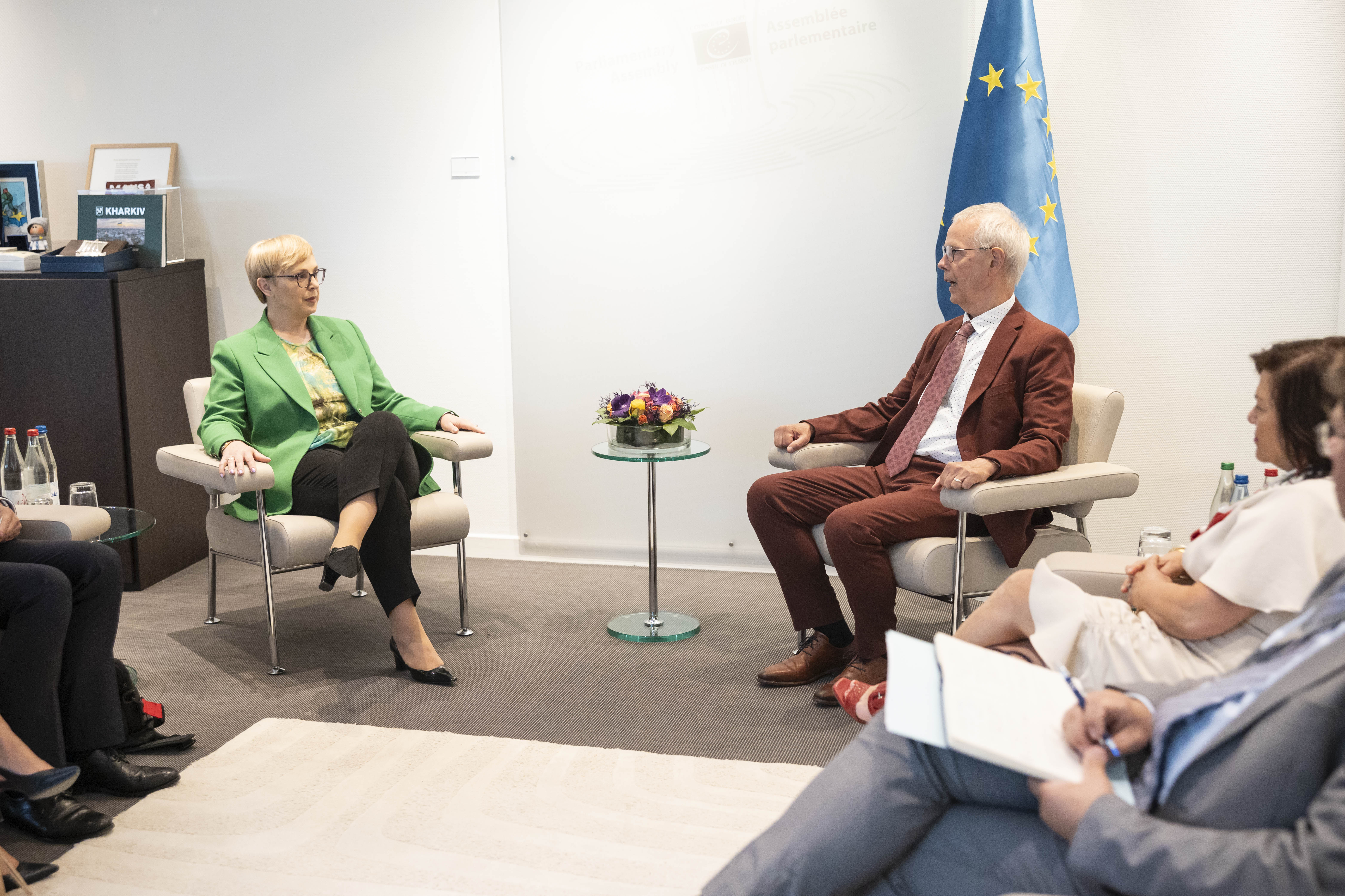 Visit of the President of the Republic of Slovenia, Nataša Pirc Musar, to  Strasbourg