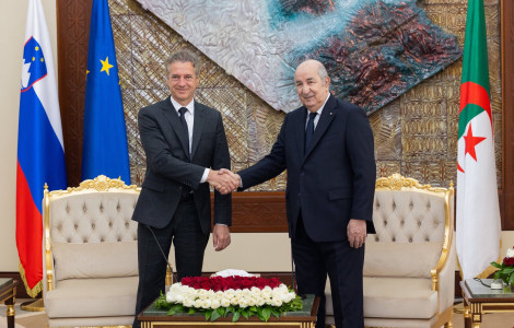 PV Alzirija 27052024 2 (Meeting of Prime Minister Robert Golob and Algerian President Abdelmajid Tebboun.)