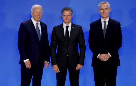 NATO (President of the United States of America Joe Biden, Prime Minister Dr Roberta Golob and NATO Secretary General Jens Stoltenberg)