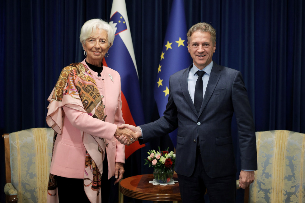 Prime Minister Golob meets with President of the European Central Bank Christine Lagarde